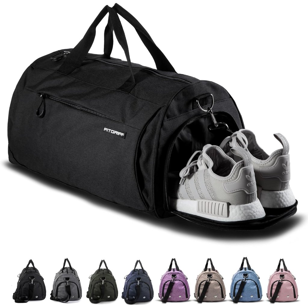 Gym Bag For Men & Women With Shoe & Wet Compartment - Duffle Bag For Travel, Spo